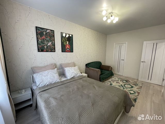 

1-к. квартира, 34 м², 2 кровати
