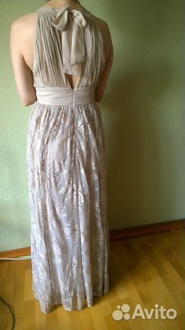 Платье в пол zara, цвете пудры, 44-46 (М) Платье в пол zara, цвете пудры, 44-46 (М)