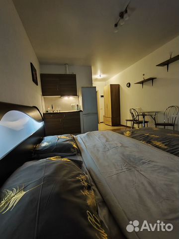 

Квартира-студия, 27 м², 2 кровати