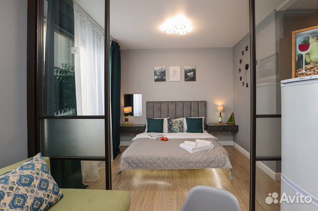 

Квартира-студия, 26 м², 2 кровати