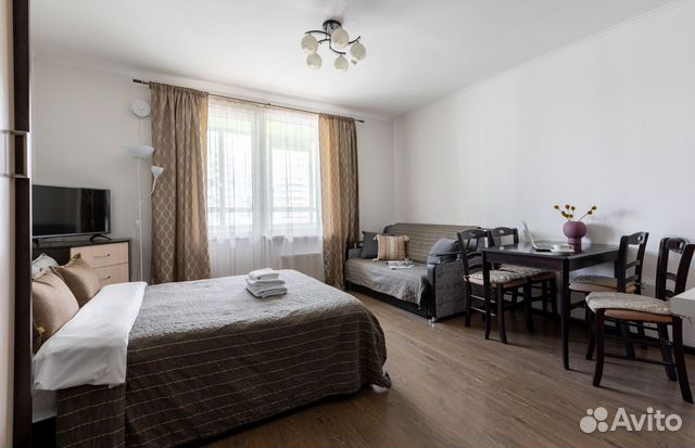 

Квартира-студия, 30 м², 2 кровати