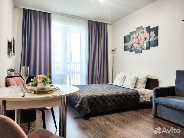 

Квартира-студия, 29 м², 2 кровати