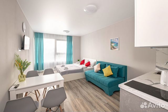 

Квартира-студия, 25 м², 2 кровати