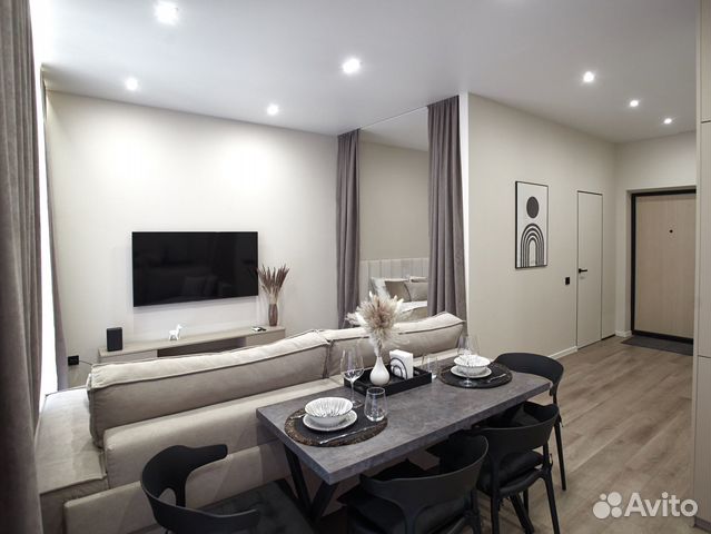 

Квартира-студия, 41 м², 2 кровати