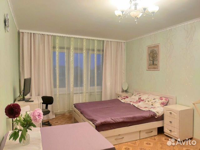 

1-к. квартира, 45 м², 2 кровати