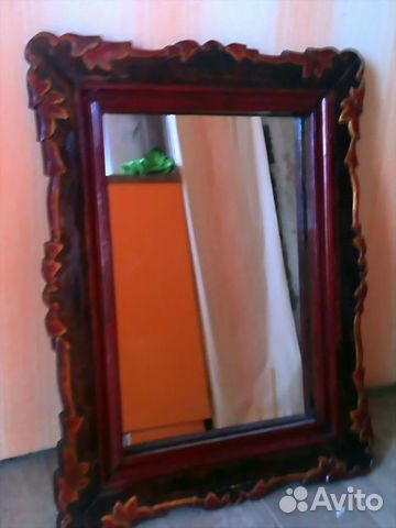 Зеркало в раме ручной работы— фотография №1