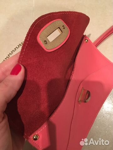 Розовый клатч натуральная кожа Розовый клатч натуральная кожа