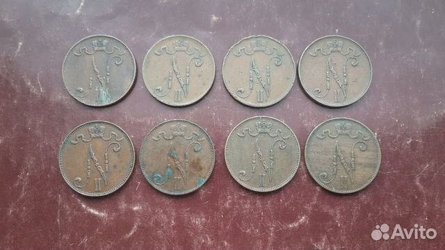 Царские монеты. Финляндия. 1; 5; 10 пенни Царские монеты. Финляндия. 1; 5; 10 пенни