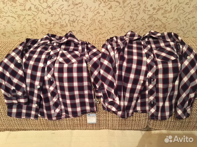 Рубашка mothercare 2шт. Р-р 110