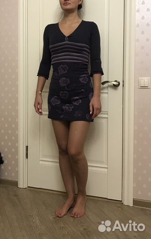 Платье miss sixty оригинал, юбка с цветочным принт Платье miss sixty оригинал, юбка с цветочным принт