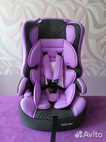 Кресло автомобильное 9-36 кг новое сиреневое