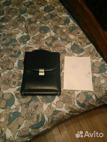 Petek кожаный портфель