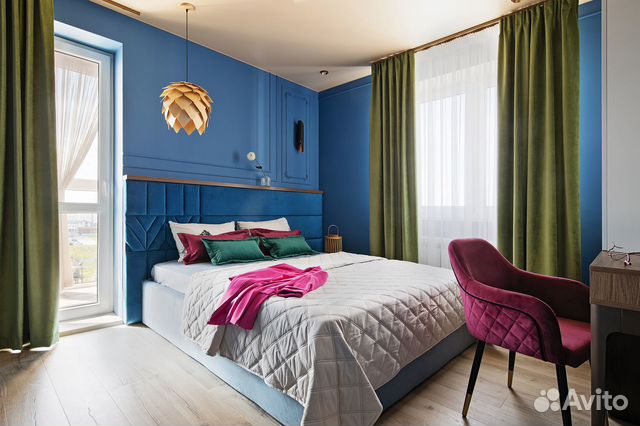 

1-к. квартира, 42 м², 2 кровати