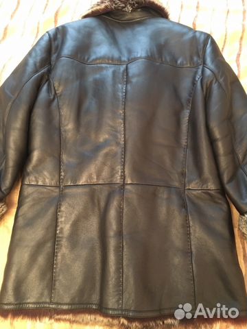 Мужская зимняя кожаная куртка Proximo