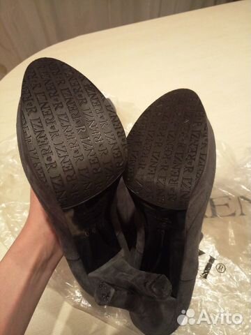 Сапоги rrenzi 40 р., серая замша, как новые