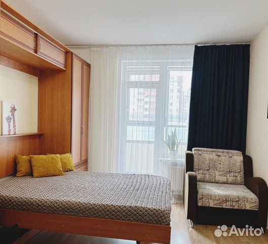 

Квартира-студия, 24 м², 2 кровати