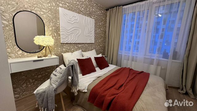 

1-к. квартира, 40 м², 2 кровати