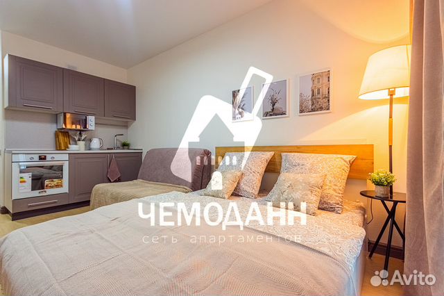 

Квартира-студия, 25 м², 2 кровати