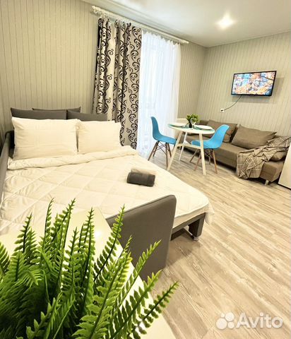 

Квартира-студия, 35 м², 2 кровати