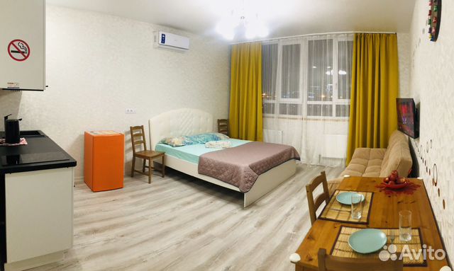 

Квартира-студия, 30 м², 3 кровати