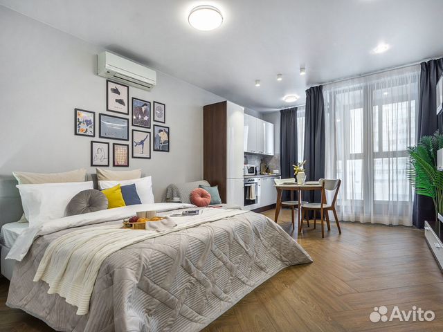 

Квартира-студия, 32 м², 1 кровать