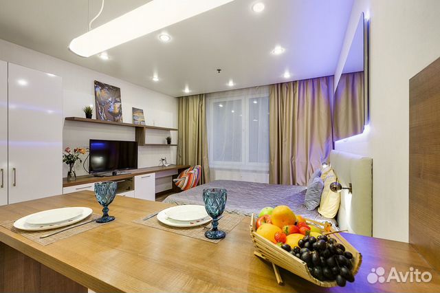 

Квартира-студия, 28 м², 1 кровать