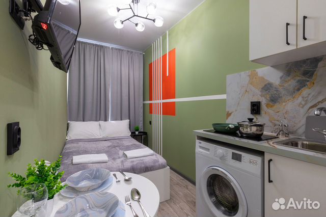 

Квартира-студия в апарт-отеле, 17,3 м², 1 кровать
