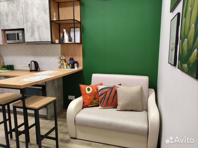 

Квартира-студия, 27 м², 2 кровати