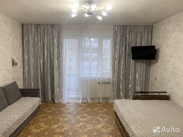 

1-к. квартира, 42 м², 2 кровати