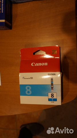 Картридж Canon 8 голубой