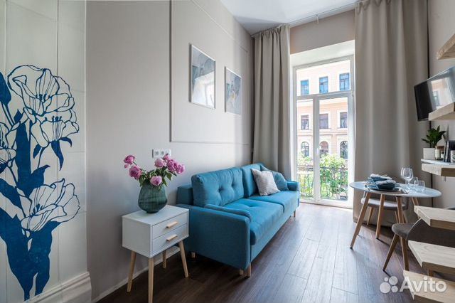 

Квартира-студия, 19 м², 2 кровати