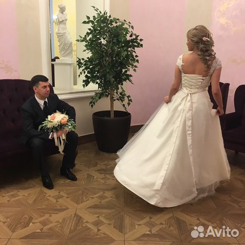 Свадебное платье+ шубка Свадебное платье+ шубка
