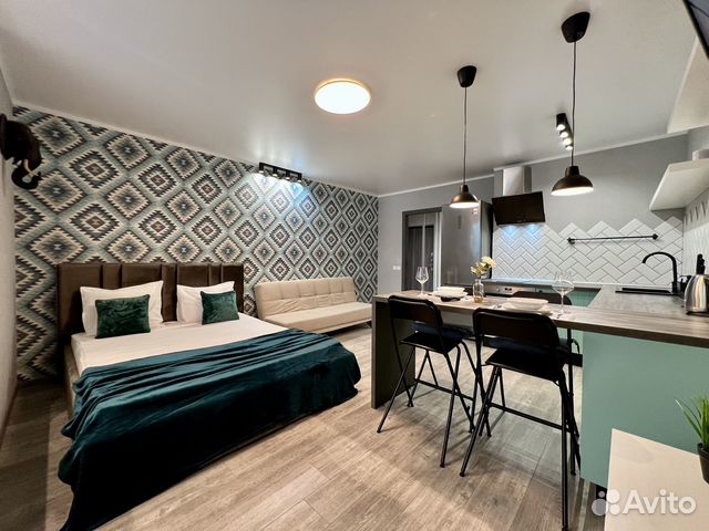 

Квартира-студия, 39 м², 2 кровати