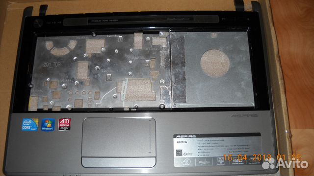 Палмрест (Тачпад) ноутбука Acer Aspire серий 4820