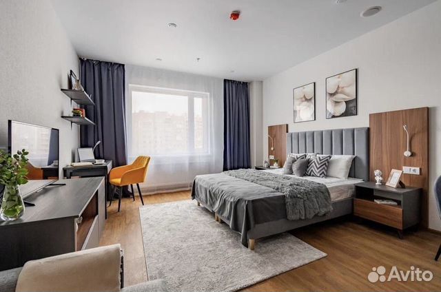 

Квартира-студия, 35 м², 1 кровать