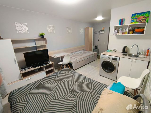 

Квартира-студия, 18 м², 2 кровати