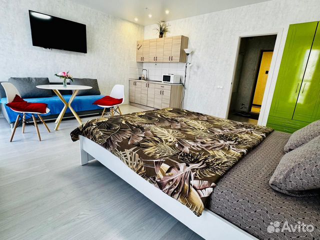 

Квартира-студия, 34 м², 2 кровати