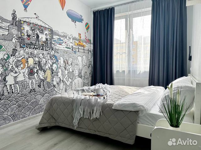 

1-к. квартира, 40 м², 3 кровати