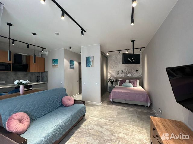 

Квартира-студия, 32 м², 2 кровати