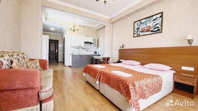 

Квартира-студия, 46 м², 2 кровати