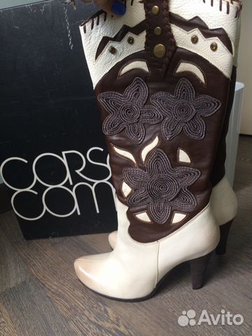 Сапоги нат кожа CorsoComo