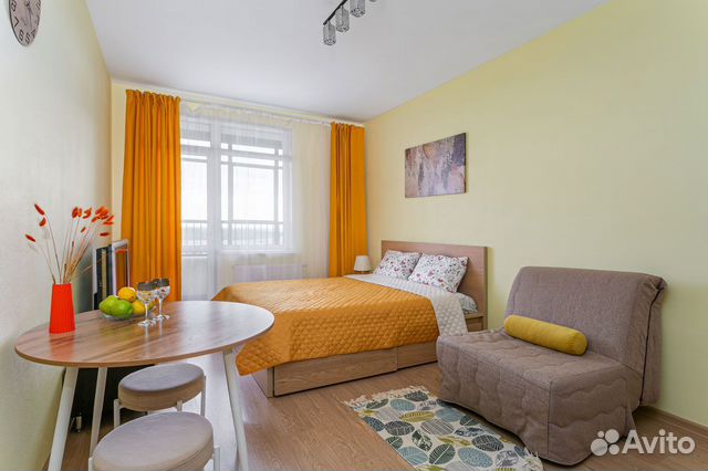 

Квартира-студия, 24 м², 2 кровати