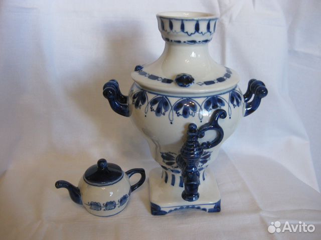 Самовар гжель (сувенирный) Самовар гжель (сувенирный)