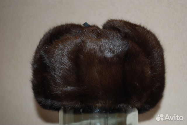 Зимняя мужская шапка, натуральный мех (белка)