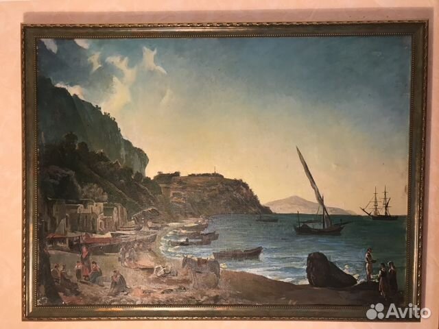 Картина холст Капри Гавань Картина холст Капри Гавань