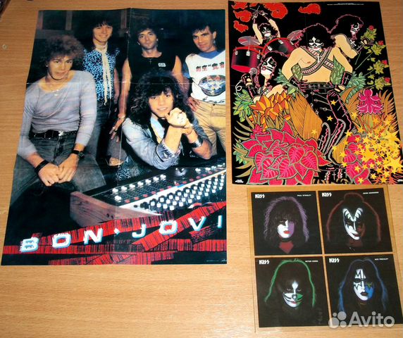 Постеры-плакаты - Bon Jovi,Kiss,Laibach,Mастер,Абп