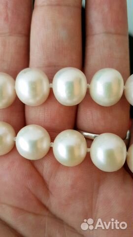 Жемчужное ожерелье из крупного жемчуга Жемчужное ожерелье из крупного жемчуга