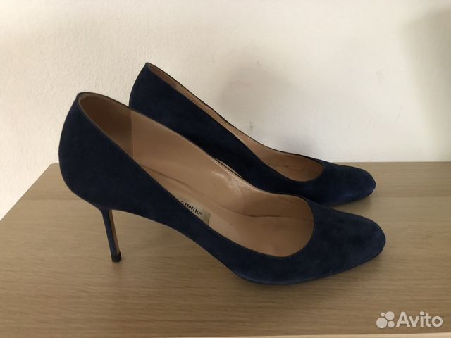 Туфли Manolo Blahnik темно-синие 39,5 Туфли Manolo Blahnik темно-синие 39,5