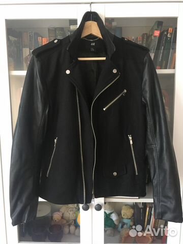 Куртка кожзам с заклепками, H&M Куртка кожзам с заклепками, H&M