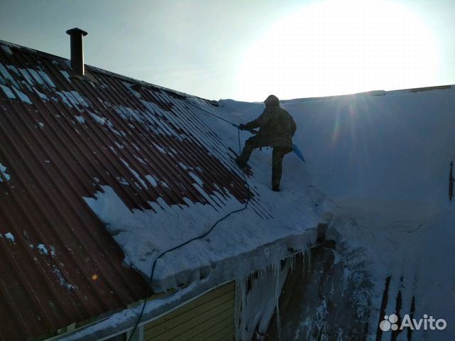 Уборка снега с крыш, Очистка снега с крыш, Чистка